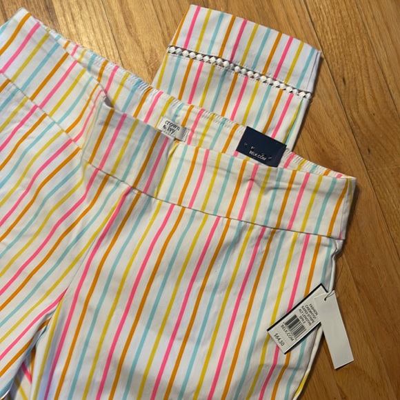 NWT Crown and Ivy Kardi striped ankle pants sizes 16W - Picture 1 of 5